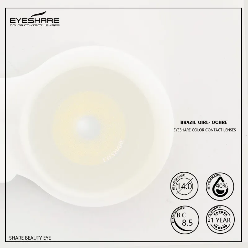 Brazilgirl Ochre 14.0mm 1 Pair | 1 Year