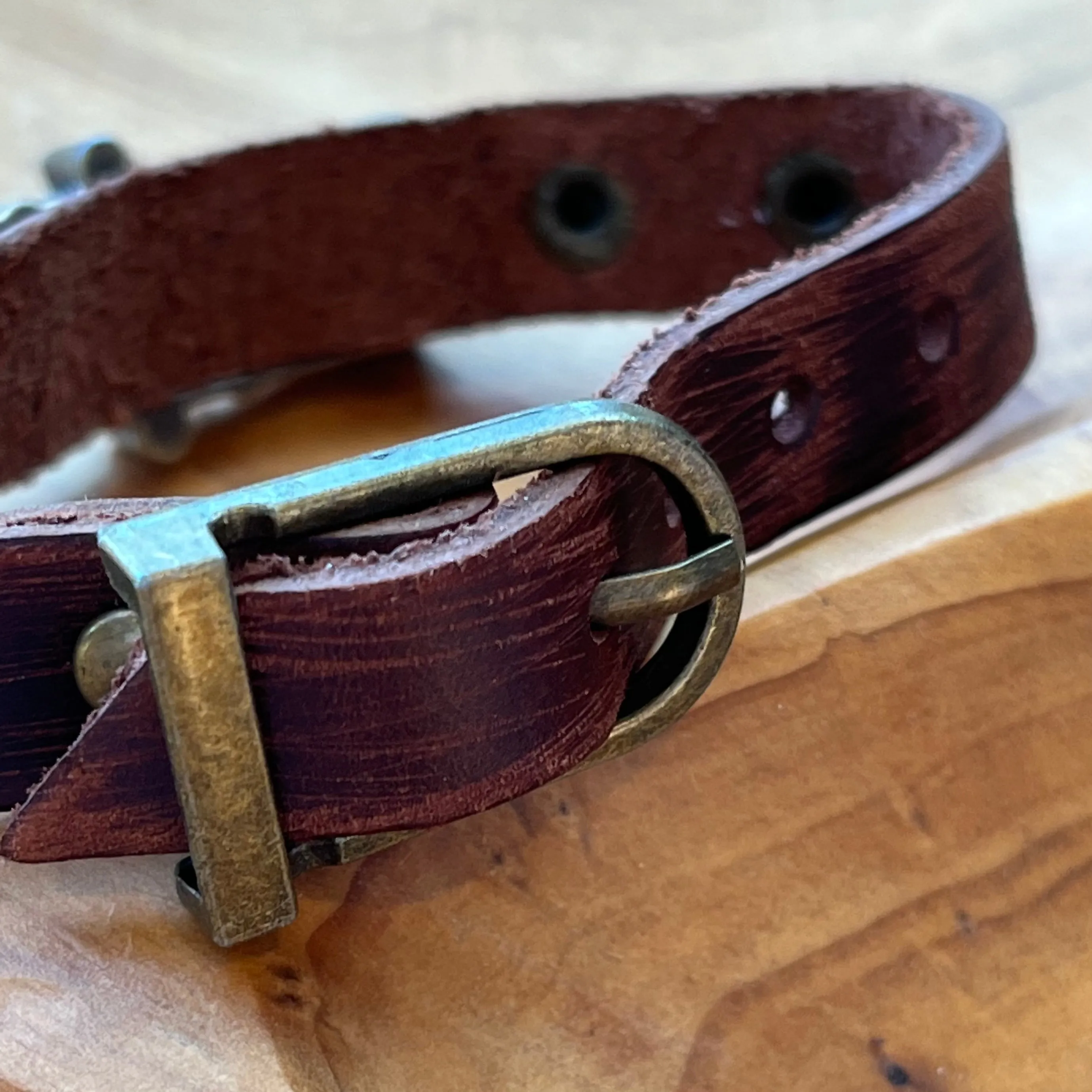Brown Leather Cross Essential Oil Bracelet - Unisex