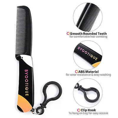 Byootique Portable Pocket Mirror X1X2 Folding Comb Makeup Cosmetic Mirror Travel