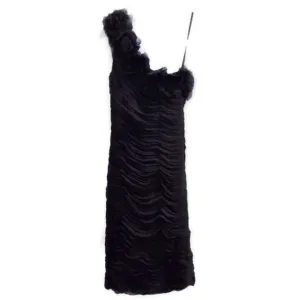 Calvin Klein Cocktail Dress One Shoulder Ruched 2