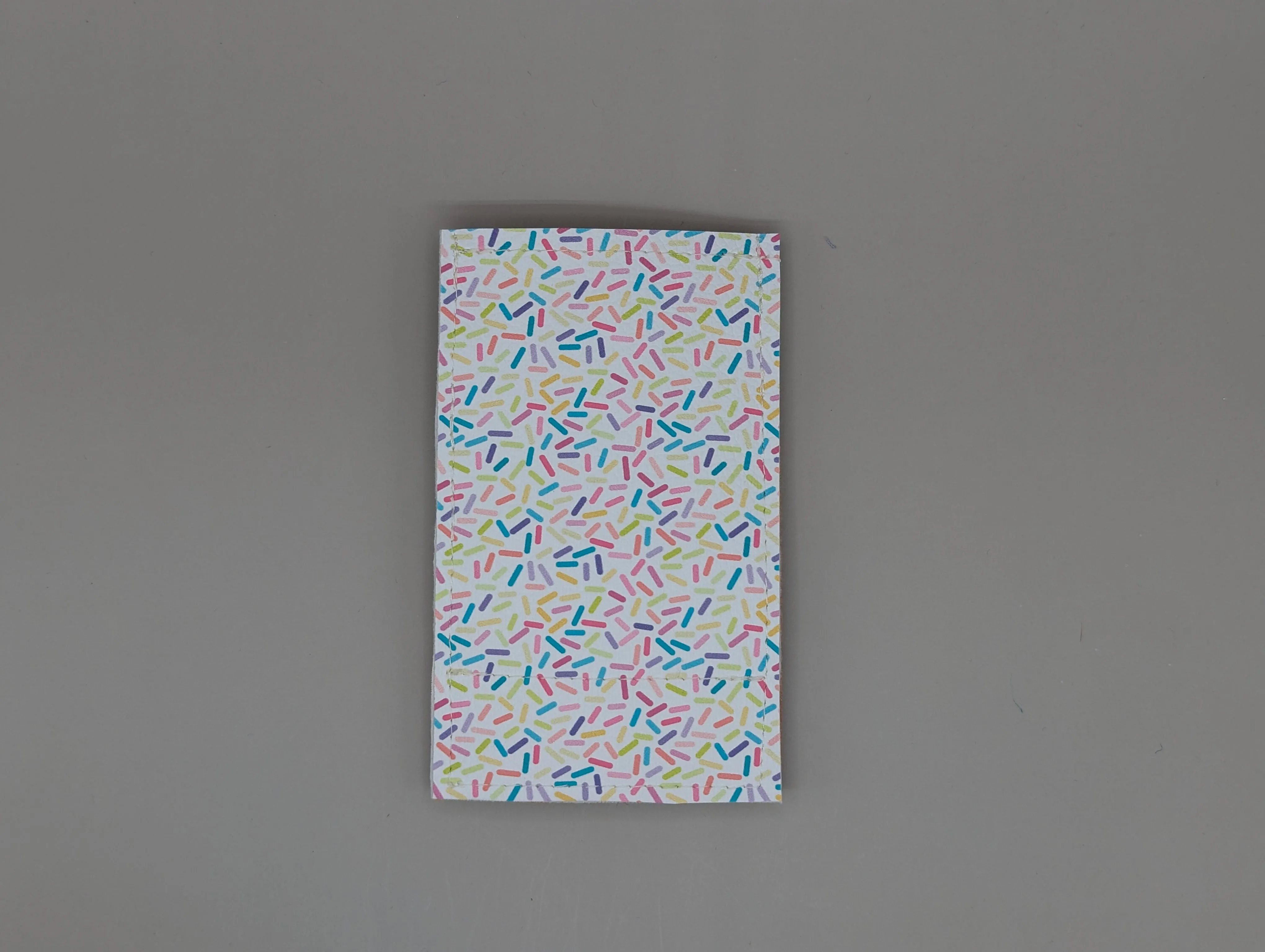 Card wallet /w coin pocket- Pink sprinkle cone