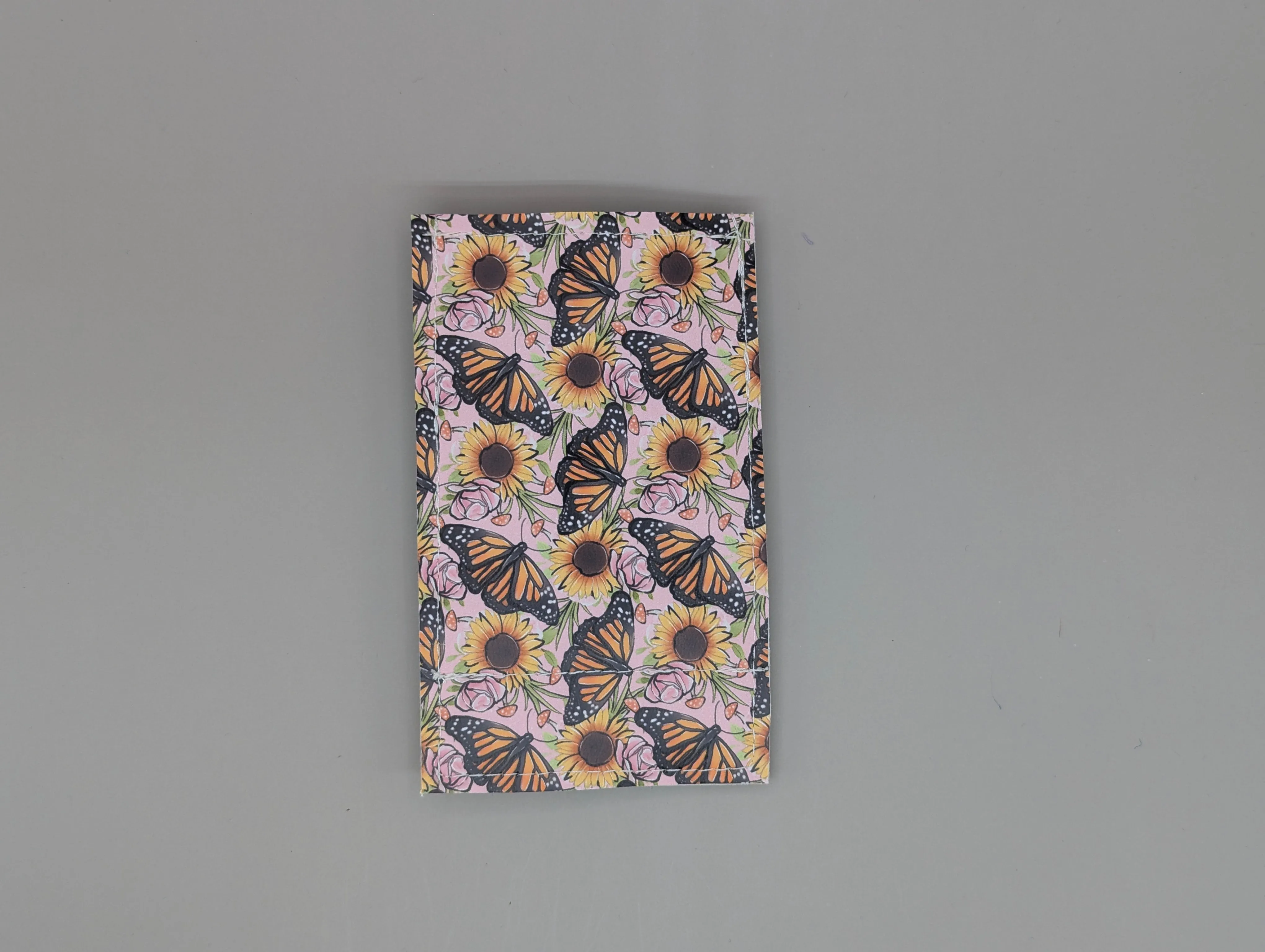 Card wallet /w coin pocket- Sunflower Butterfly