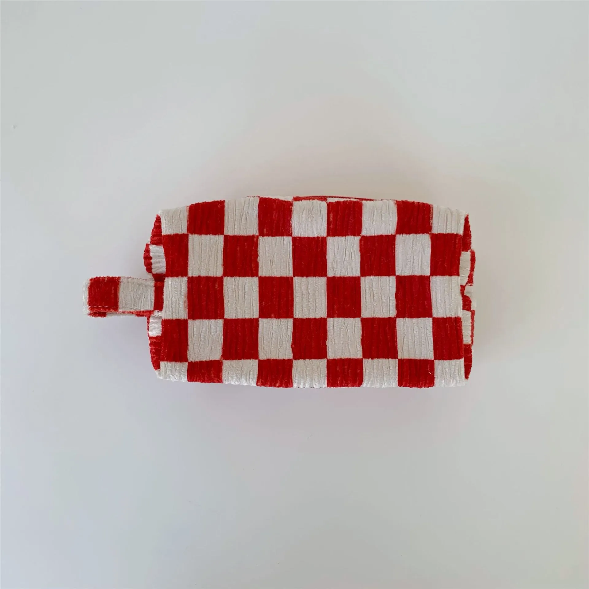 Chessboard Grid Large Capacity Portable Storage Cosmetic Bags