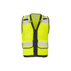 Class 2 Lime Zipper Front Closure Vest