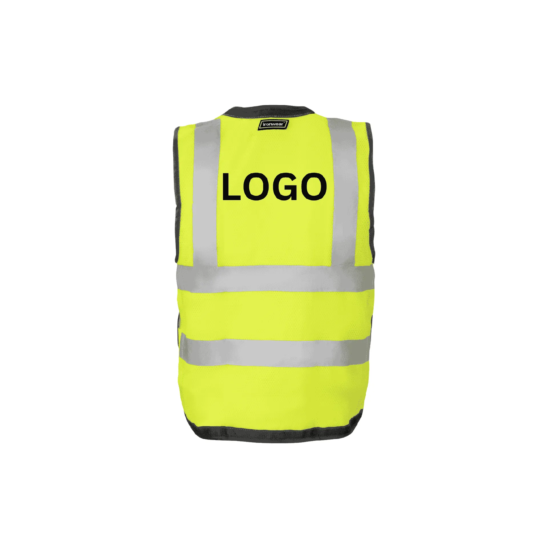 Class 2 Lime Zipper Front Closure Vest