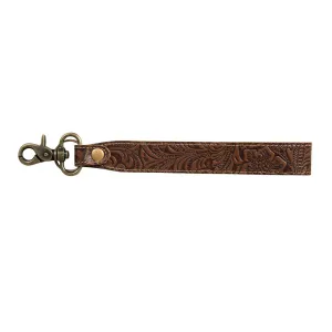 Classic Country Hand-Tooled Key Fob Myra