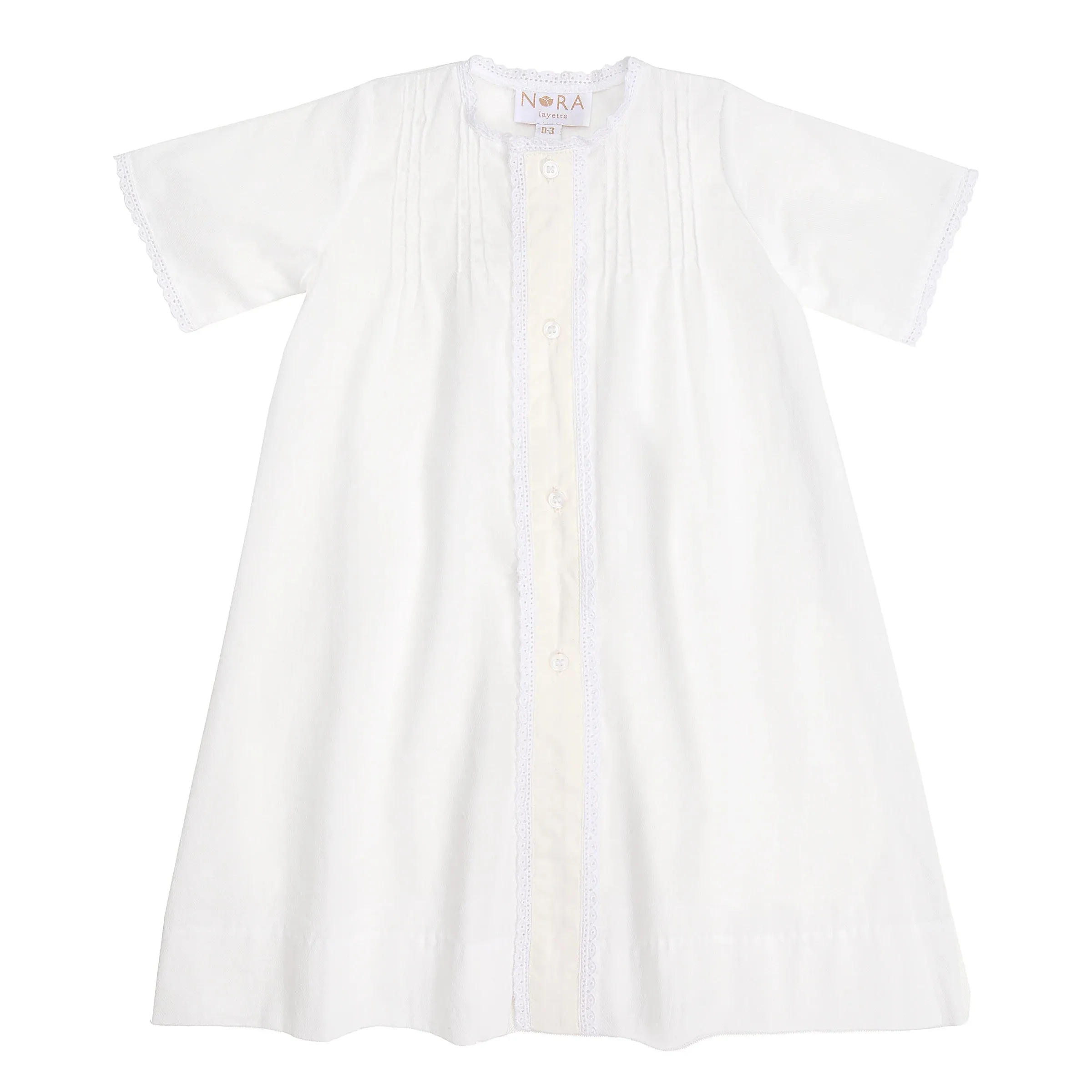 Classic Daygown - White/Ecru