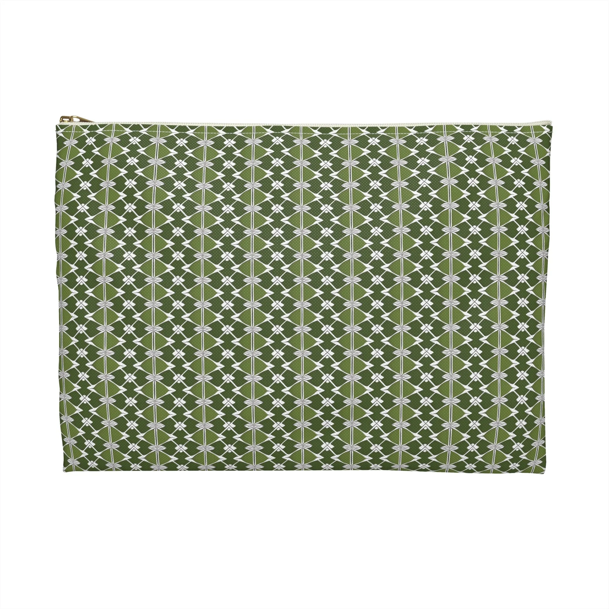 Classic Two Tone Green Cosmetic Travel Bag
