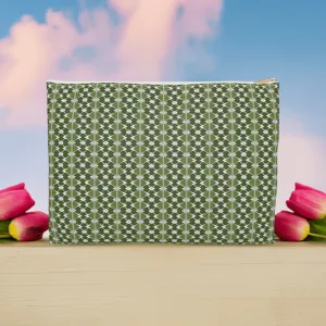 Classic Two Tone Green Cosmetic Travel Bag