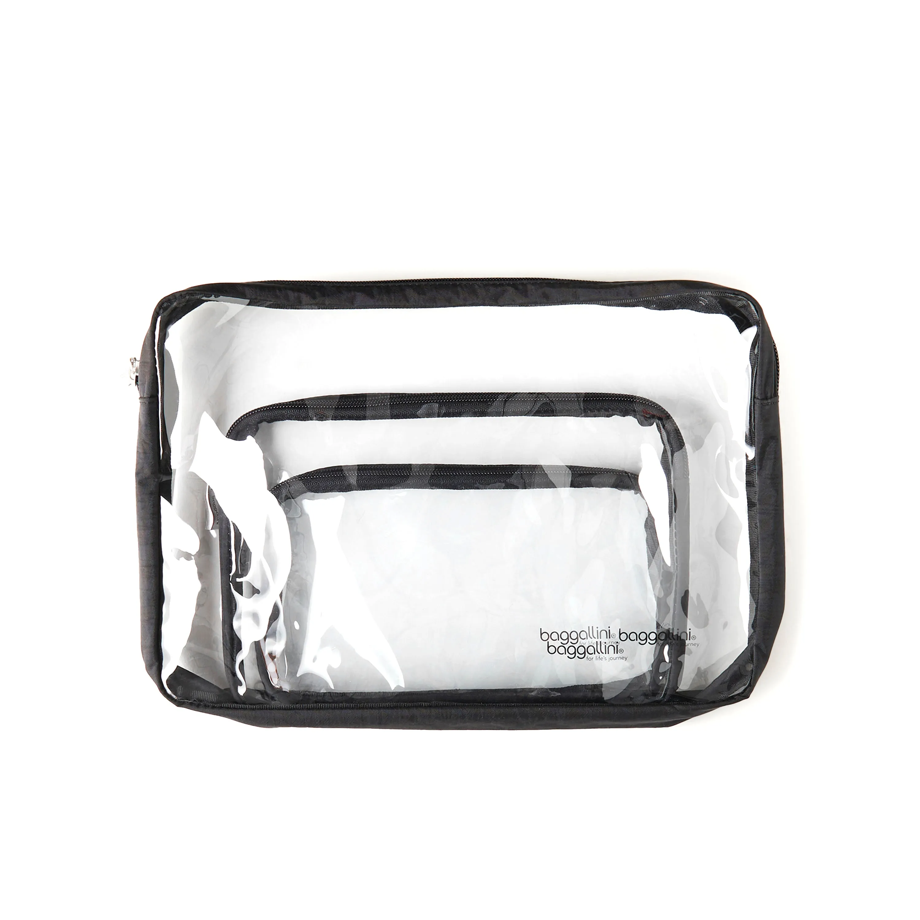 Clear Travel Pouches 3 Piece Set Cosmetic Toiletry Bags