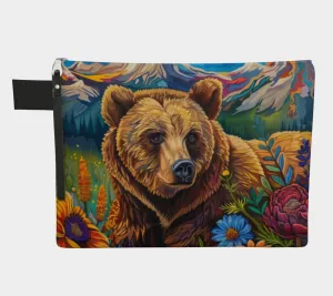 Co Brown Bear 3 Zipper Carry all