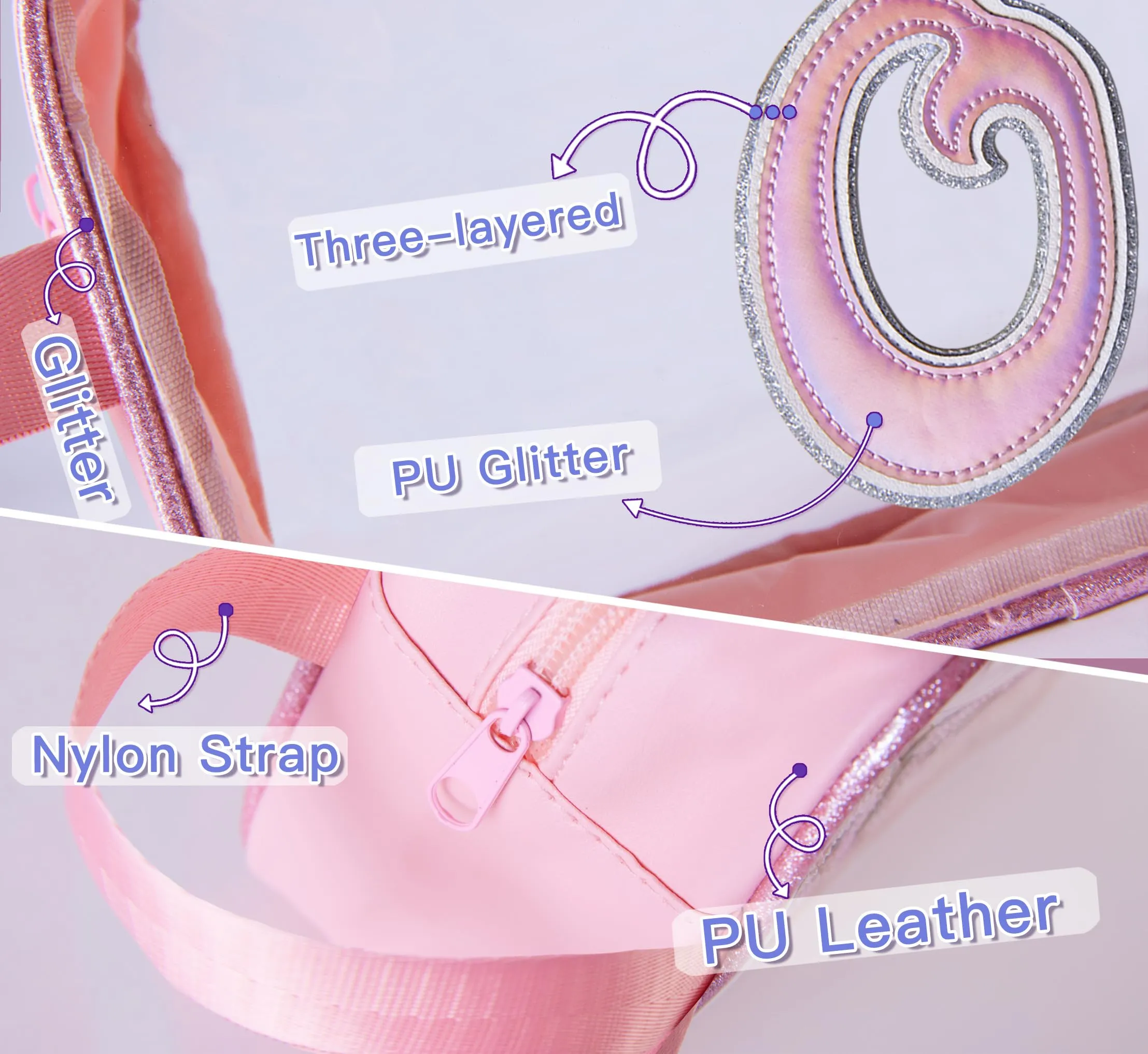 COSHAYSOO Clear Makeup Bag Preppy Initial Letter Cosmetic Toiletry Sunscreen Pouch Travel Essential Accessories Gifts for Women Girls Summer Camp Vacation Beach Pool Lake Hiking Road Trip Pink O