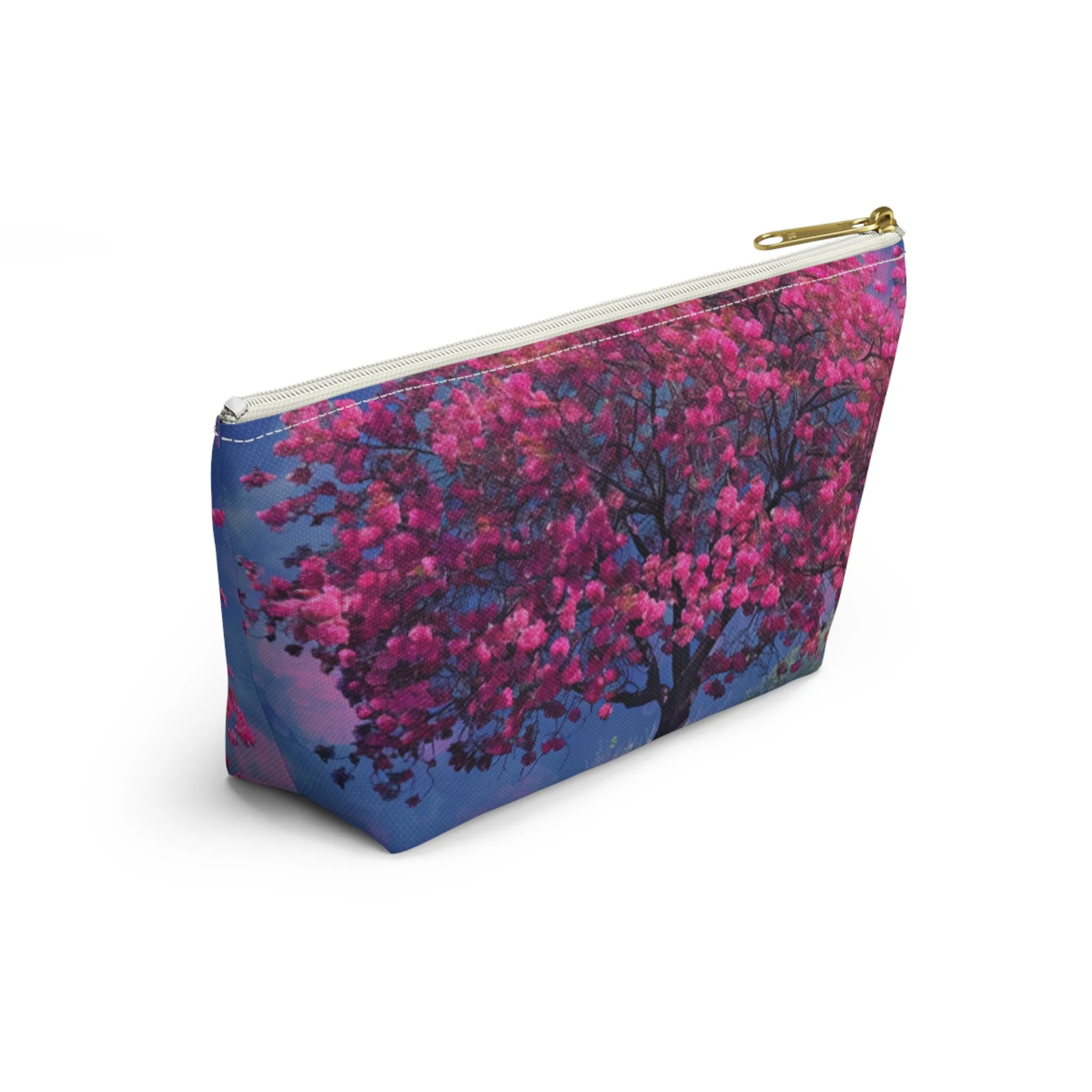 Crab Apple Bloom Accessory Pouch w T-bottom