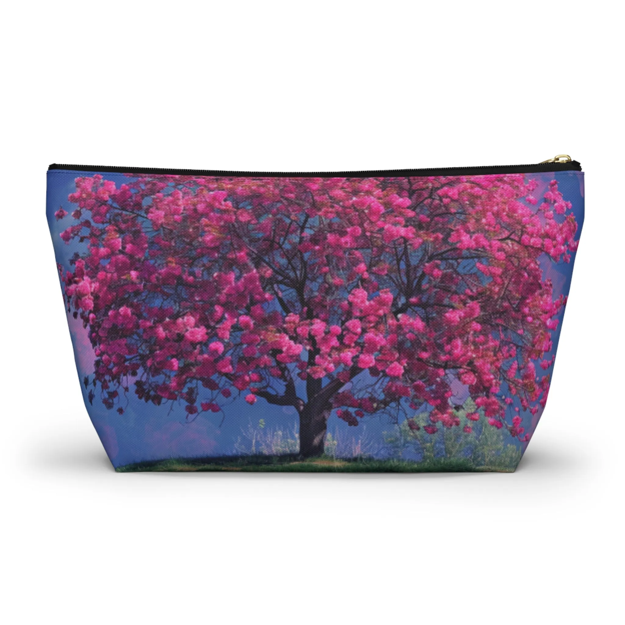 Crab Apple Bloom Accessory Pouch w T-bottom