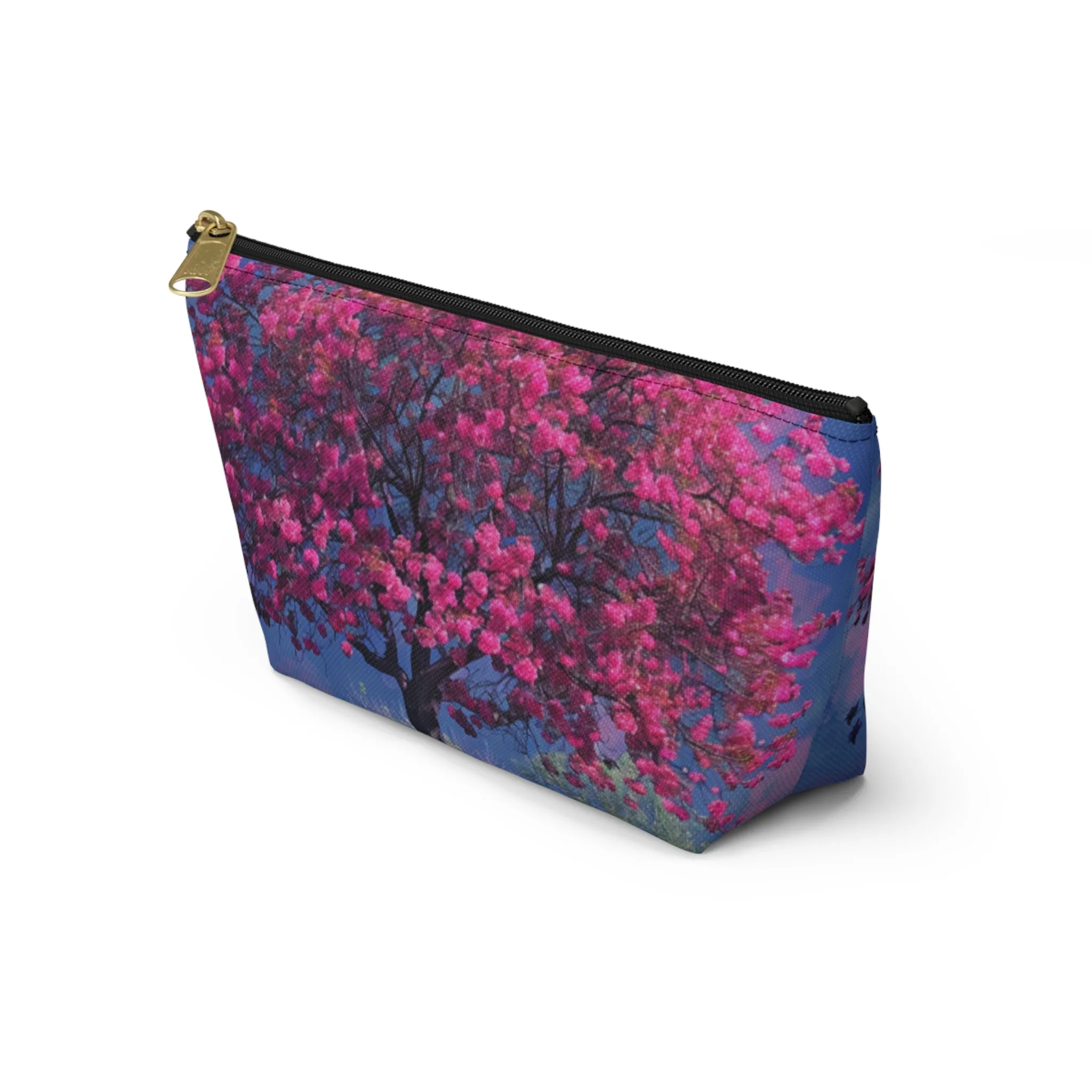 Crab Apple Bloom Accessory Pouch w T-bottom