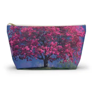Crab Apple Bloom Accessory Pouch w T-bottom