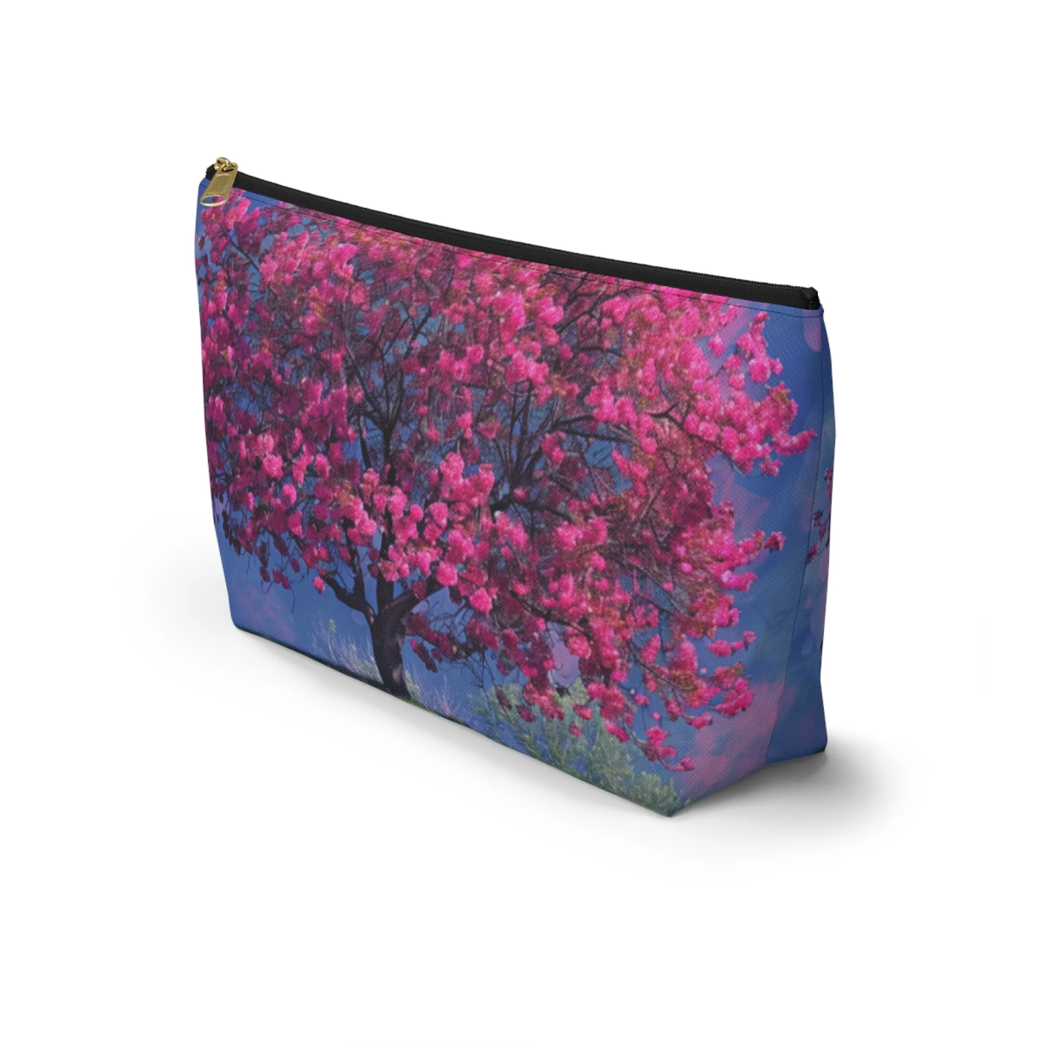 Crab Apple Bloom Accessory Pouch w T-bottom