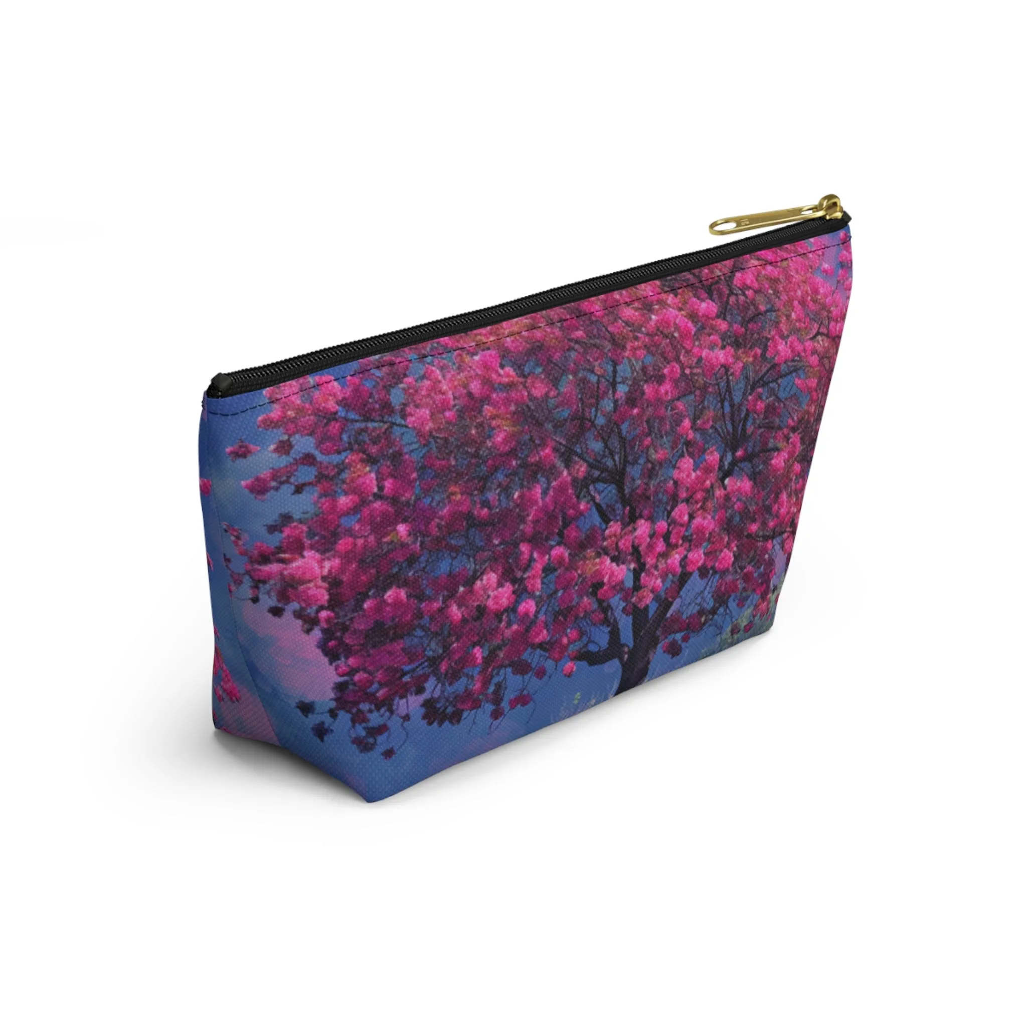Crab Apple Bloom Accessory Pouch w T-bottom