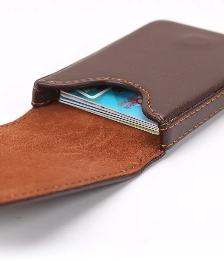 Cyflymder New Business Card Holder Men's Card Id Holders Magnetic Attractive Card Case Box Mini Wallet Male Credit Card Holder