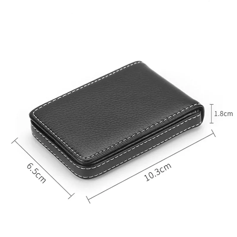 Cyflymder New Business Card Holder Men's Card Id Holders Magnetic Attractive Card Case Box Mini Wallet Male Credit Card Holder