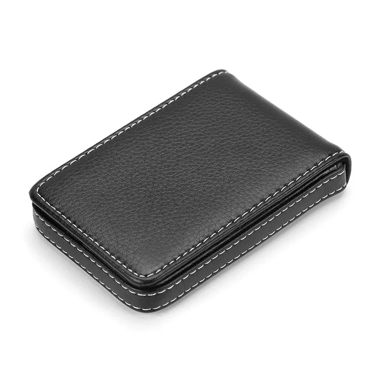 Cyflymder New Business Card Holder Men's Card Id Holders Magnetic Attractive Card Case Box Mini Wallet Male Credit Card Holder