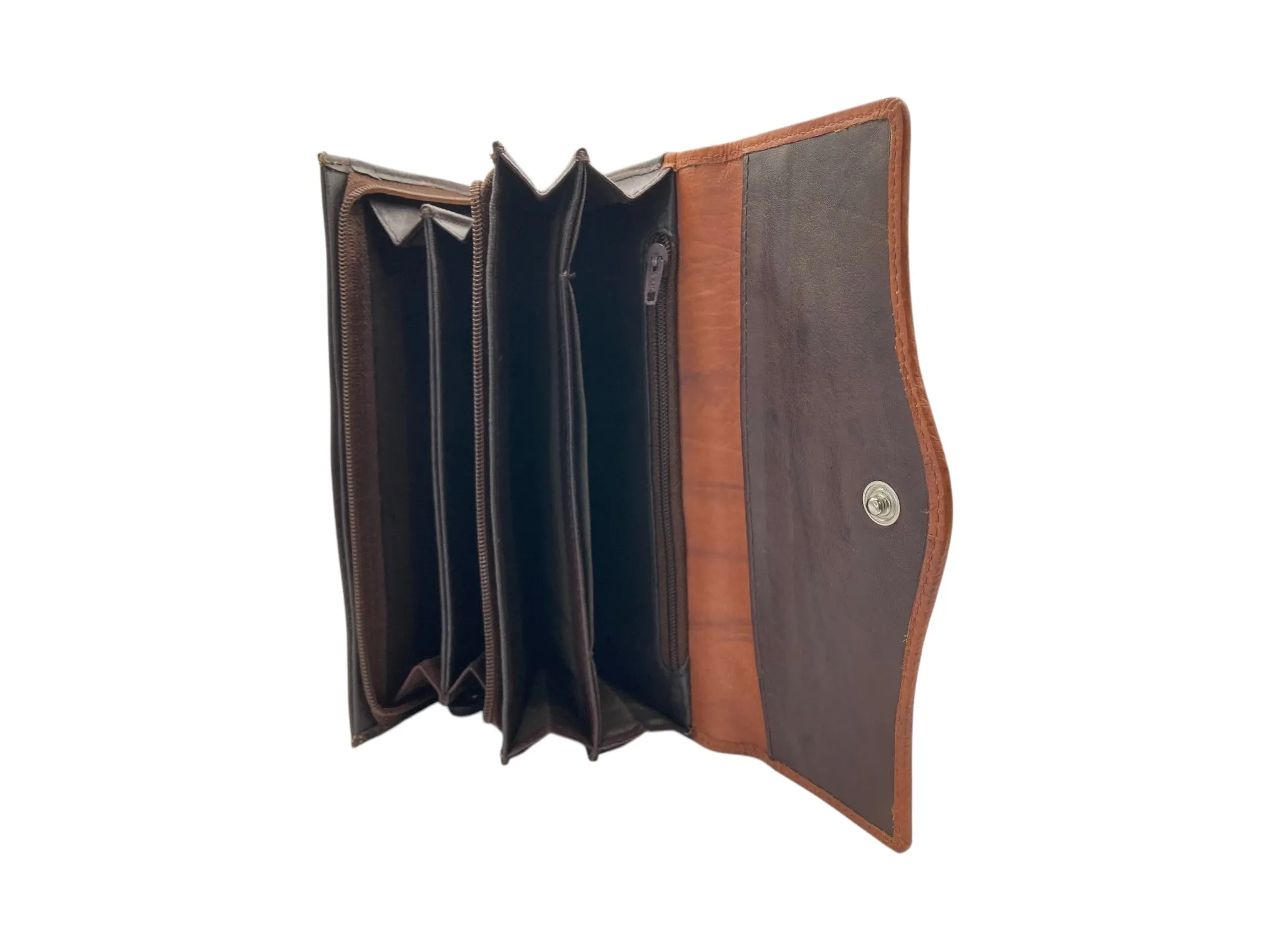 Double Side Open Full Grain Leather wallet, Stylish and Practical  Wallet # 1771