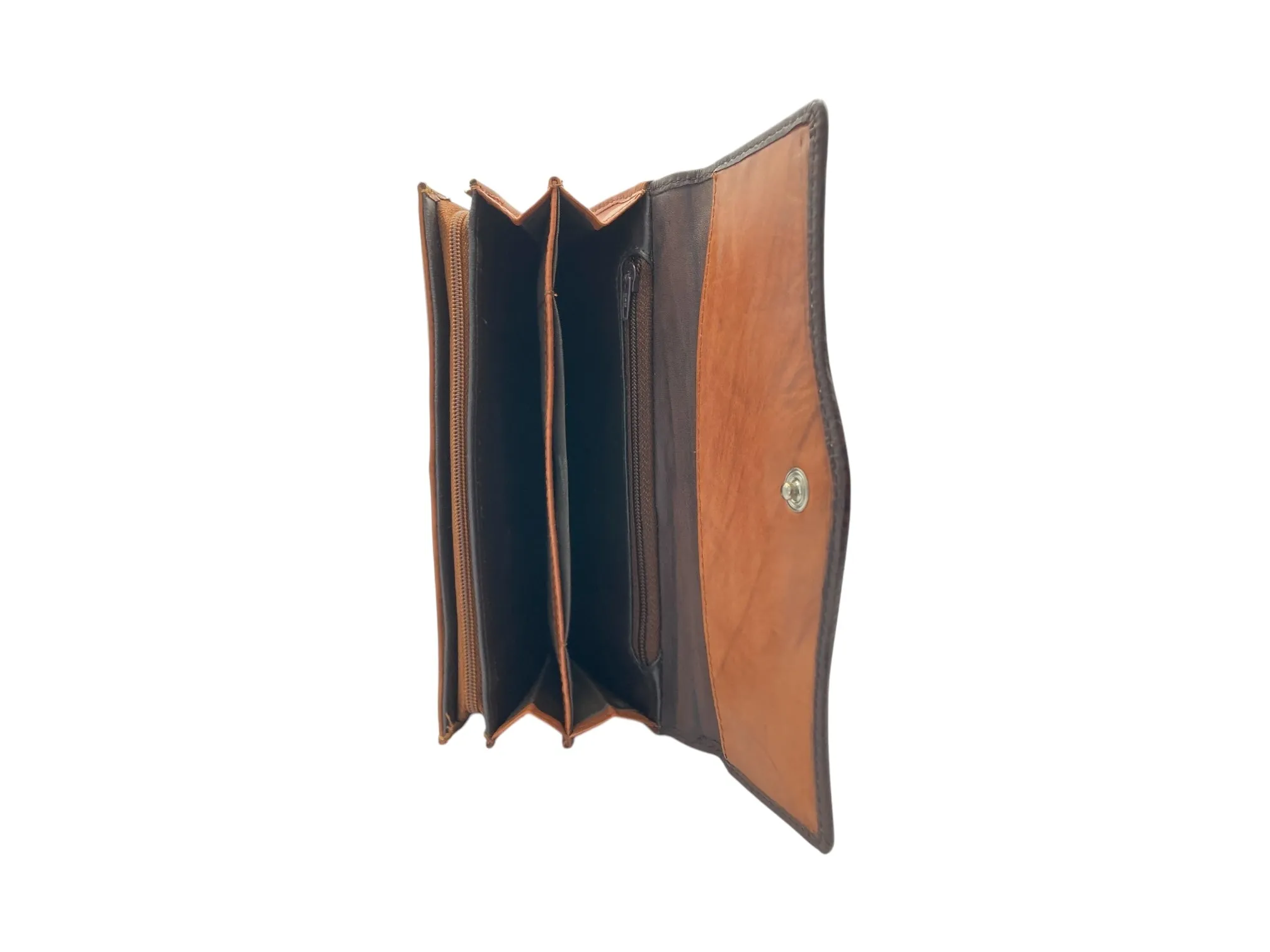 Double Side Open Full Grain Leather wallet, Stylish and Practical  Wallet # 1771