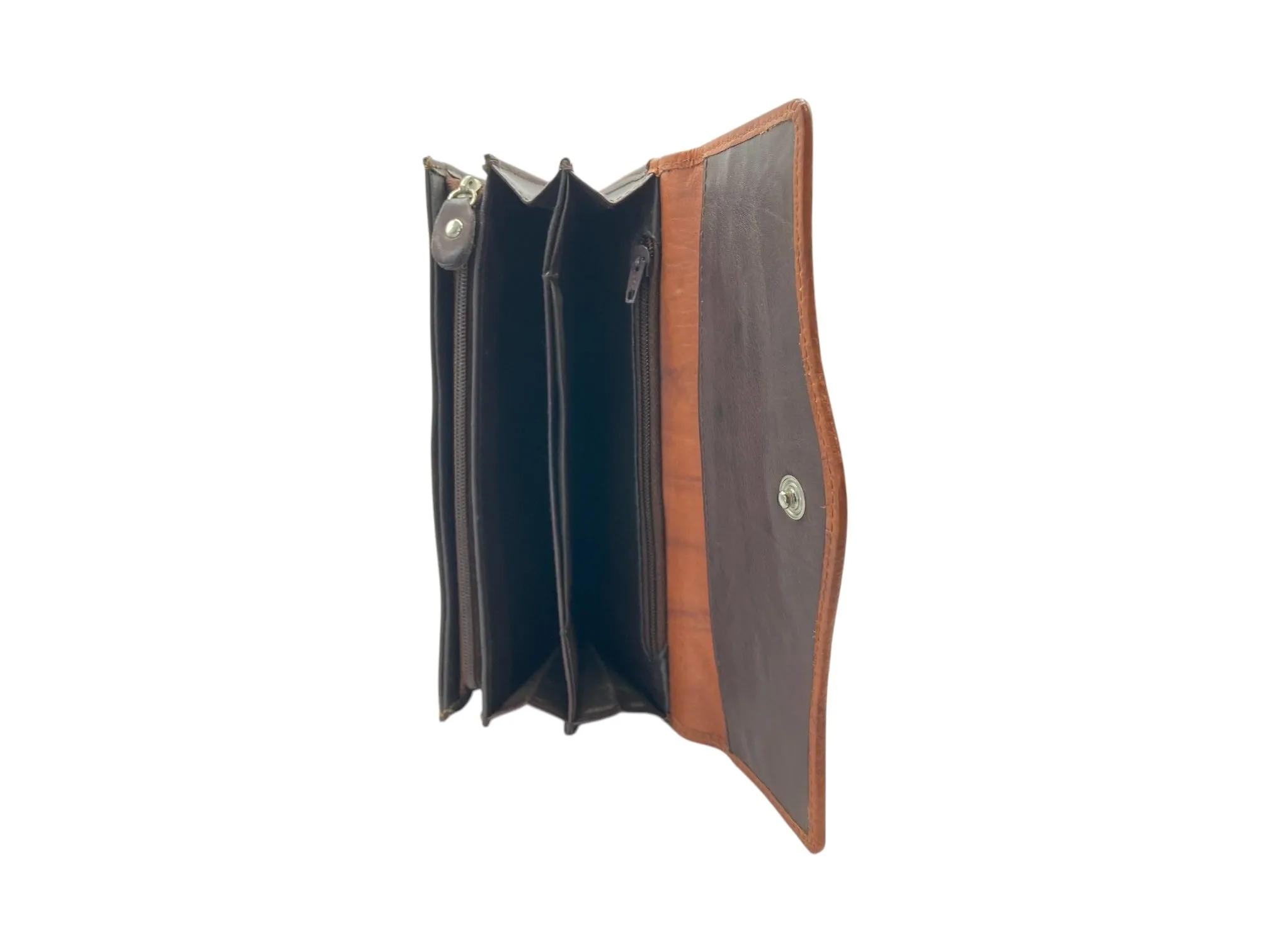 Double Side Open Full Grain Leather wallet, Stylish and Practical  Wallet # 1771