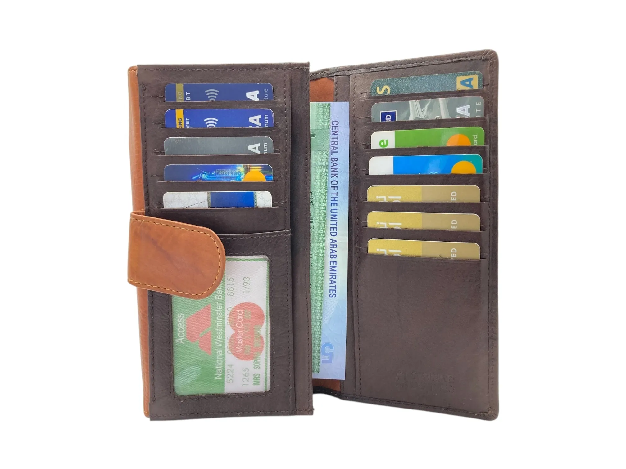 Double Side Open Full Grain Leather wallet, Stylish and Practical  Wallet # 1771