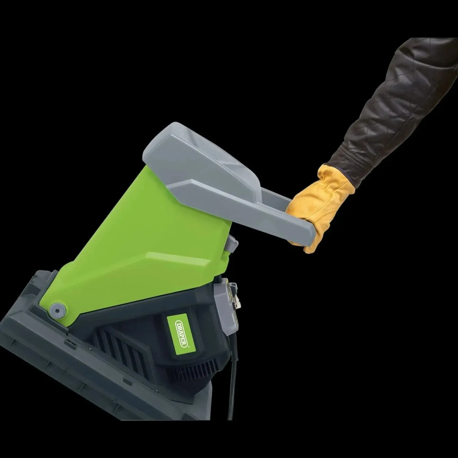 Draper 97974 Quiet Garden Shredder 2800W Large 55L Collection Capacity 44mm Cut