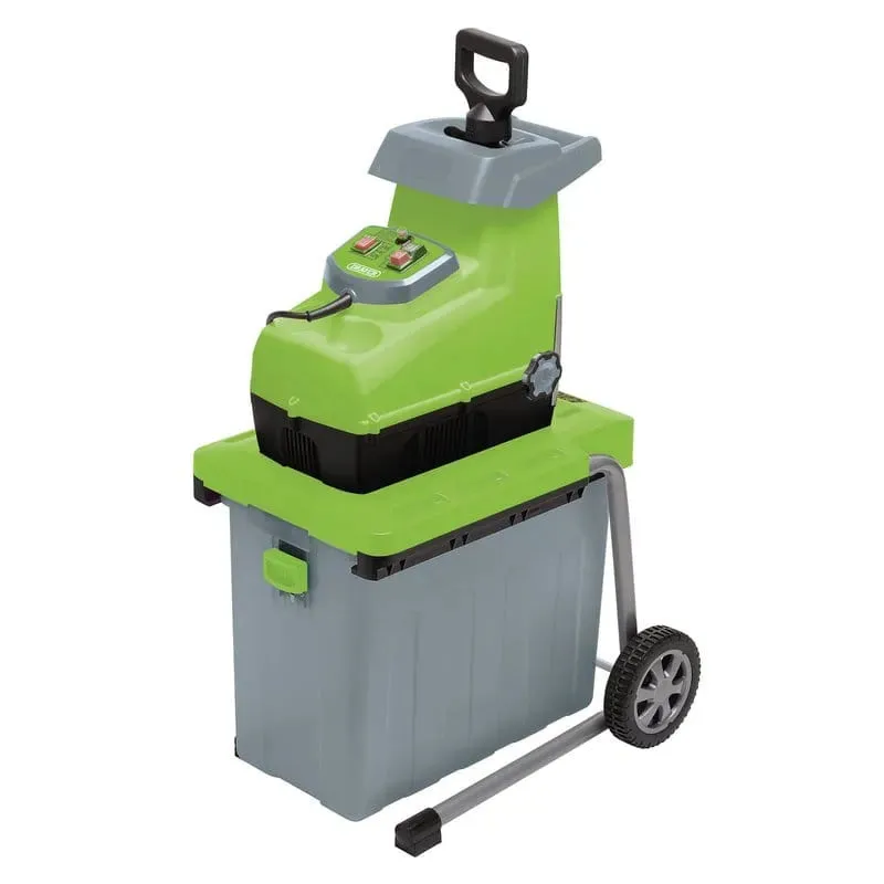 Draper 97974 Quiet Garden Shredder 2800W Large 55L Collection Capacity 44mm Cut