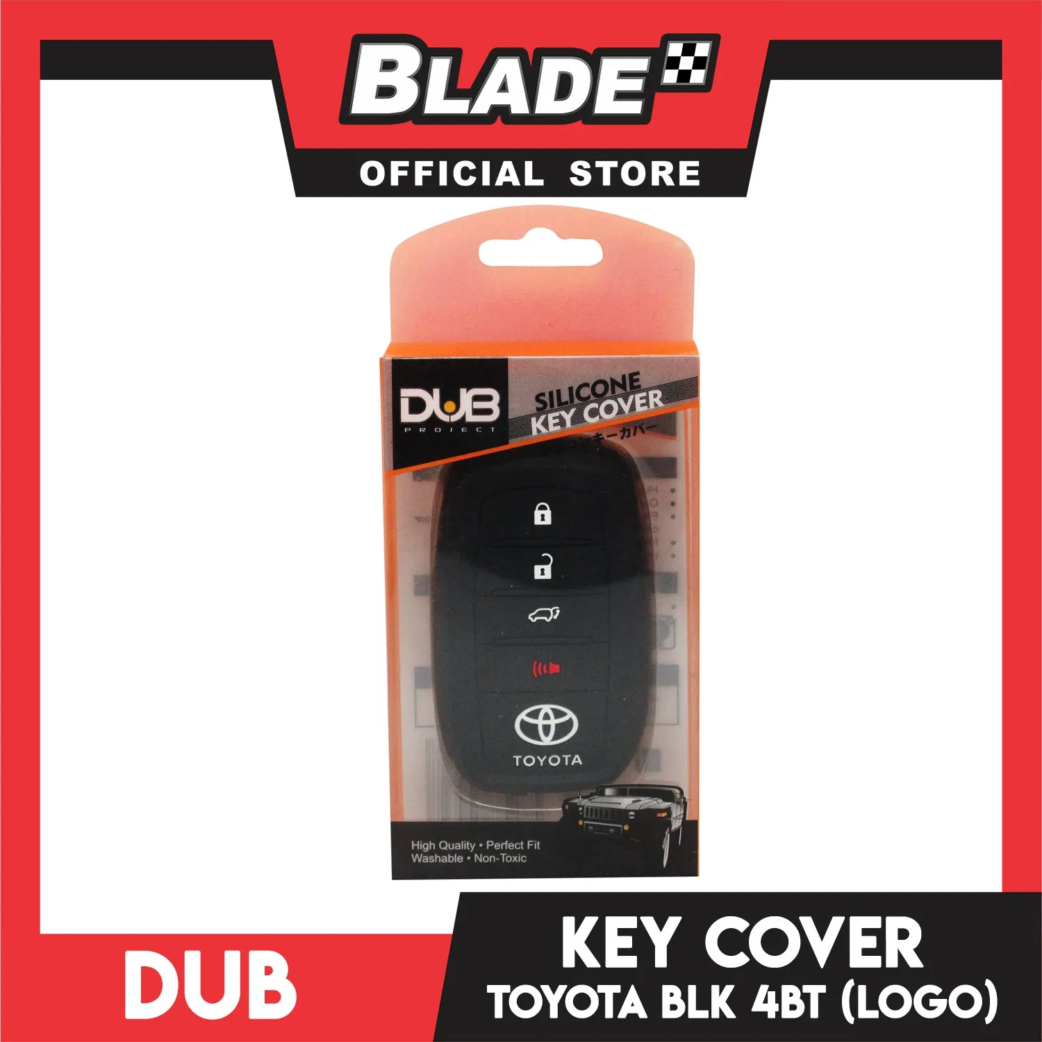 Dub Key Silicon Case for Toyota 4 Button