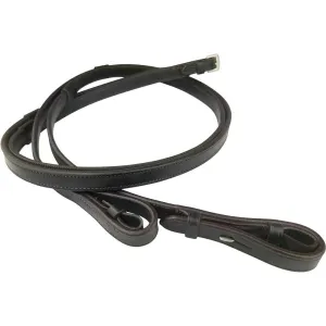 Eco Rider 5/8 Inch Inside Grip Reins - Leather and Non-Slip Rubber Combo