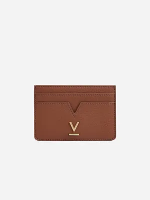 Elia Vegan Bio-Based Bamboo Leather Card Holder | Brown