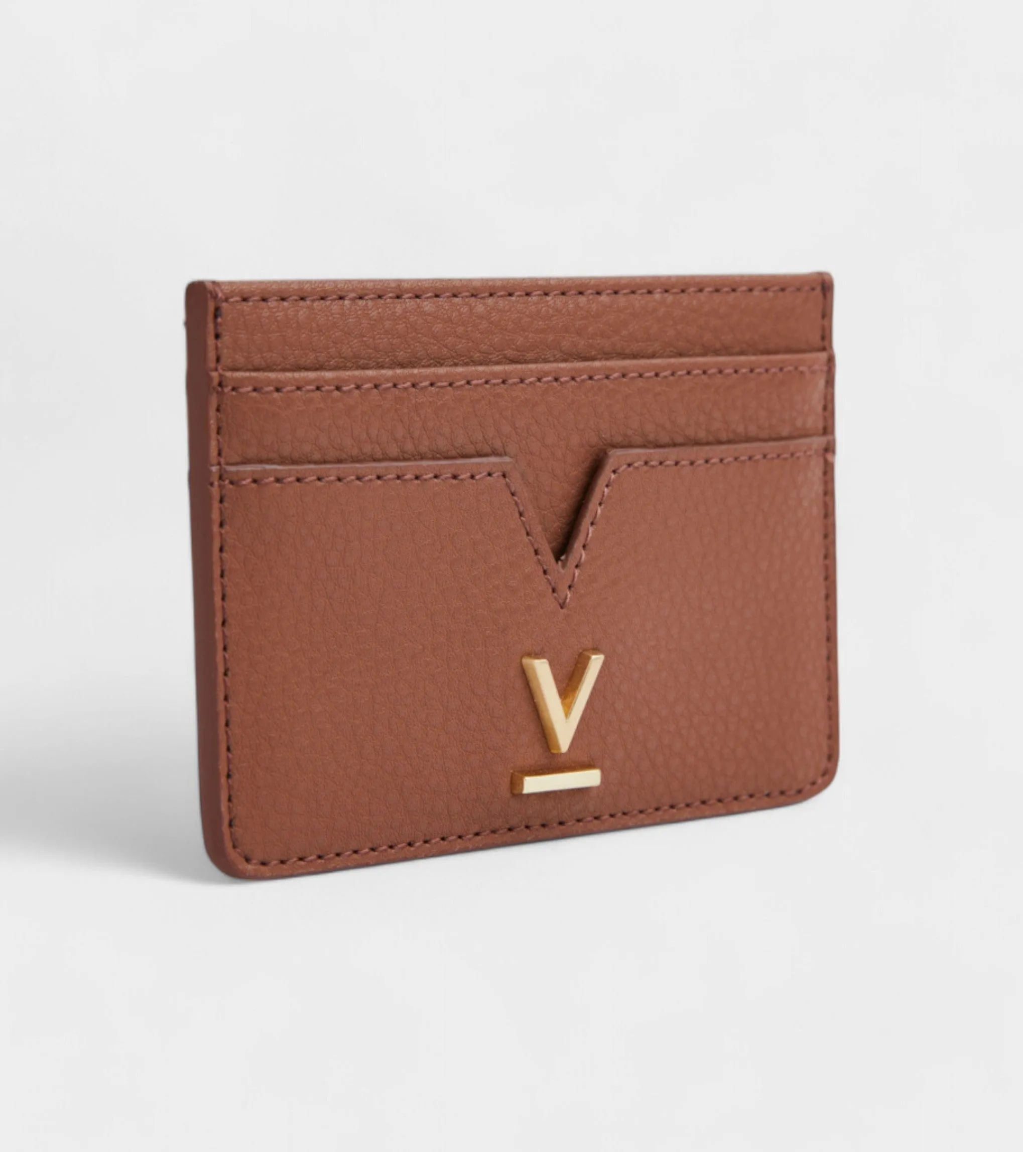 Elia Vegan Bio-Based Bamboo Leather Card Holder | Brown
