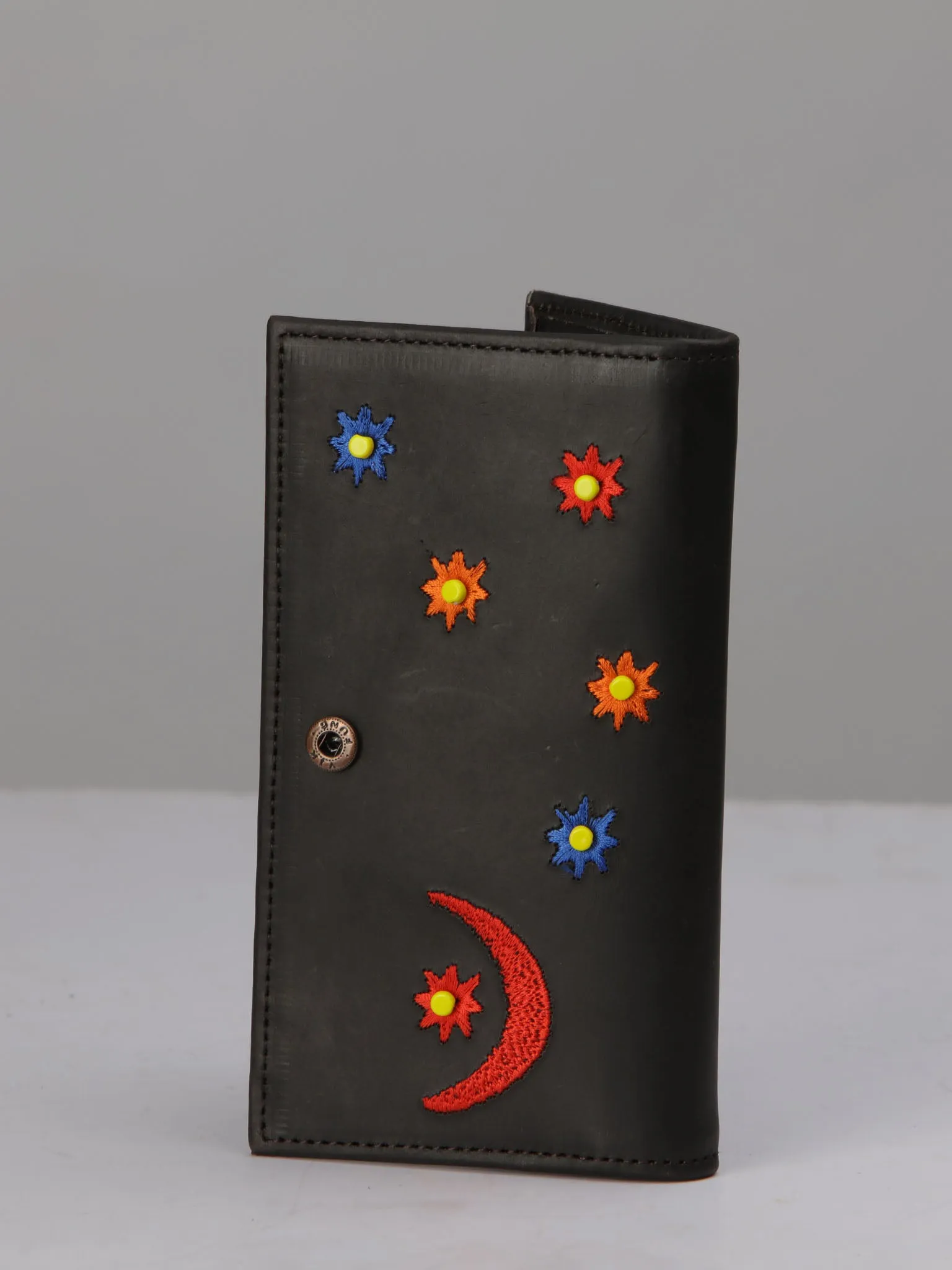 Embroidered and beaded 2 fold Ladies Wallet