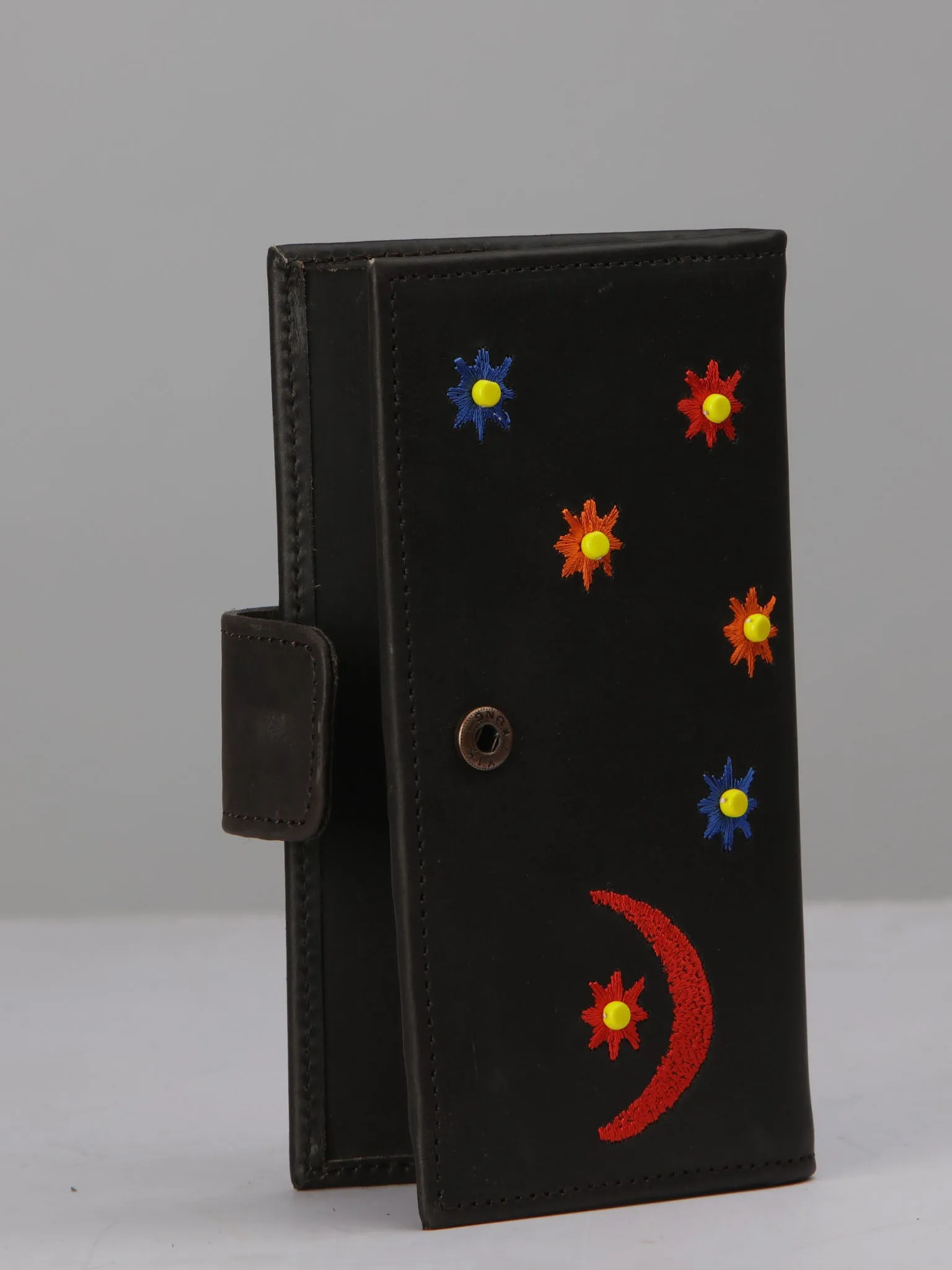 Embroidered and beaded 2 fold Ladies Wallet