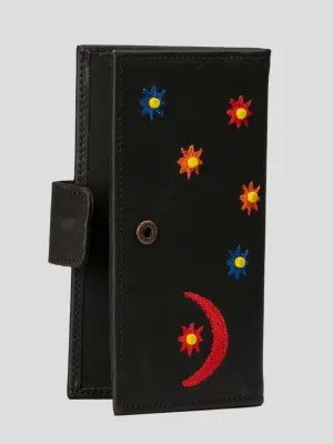 Embroidered and beaded 2 fold Ladies Wallet