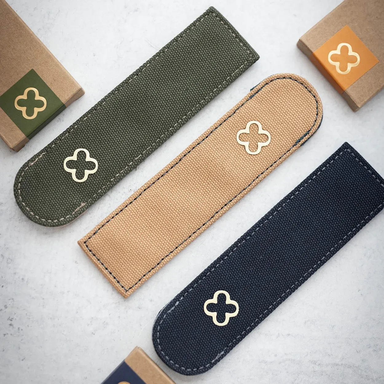 Esterbrook Canvas Single Pen Sleeve Navy