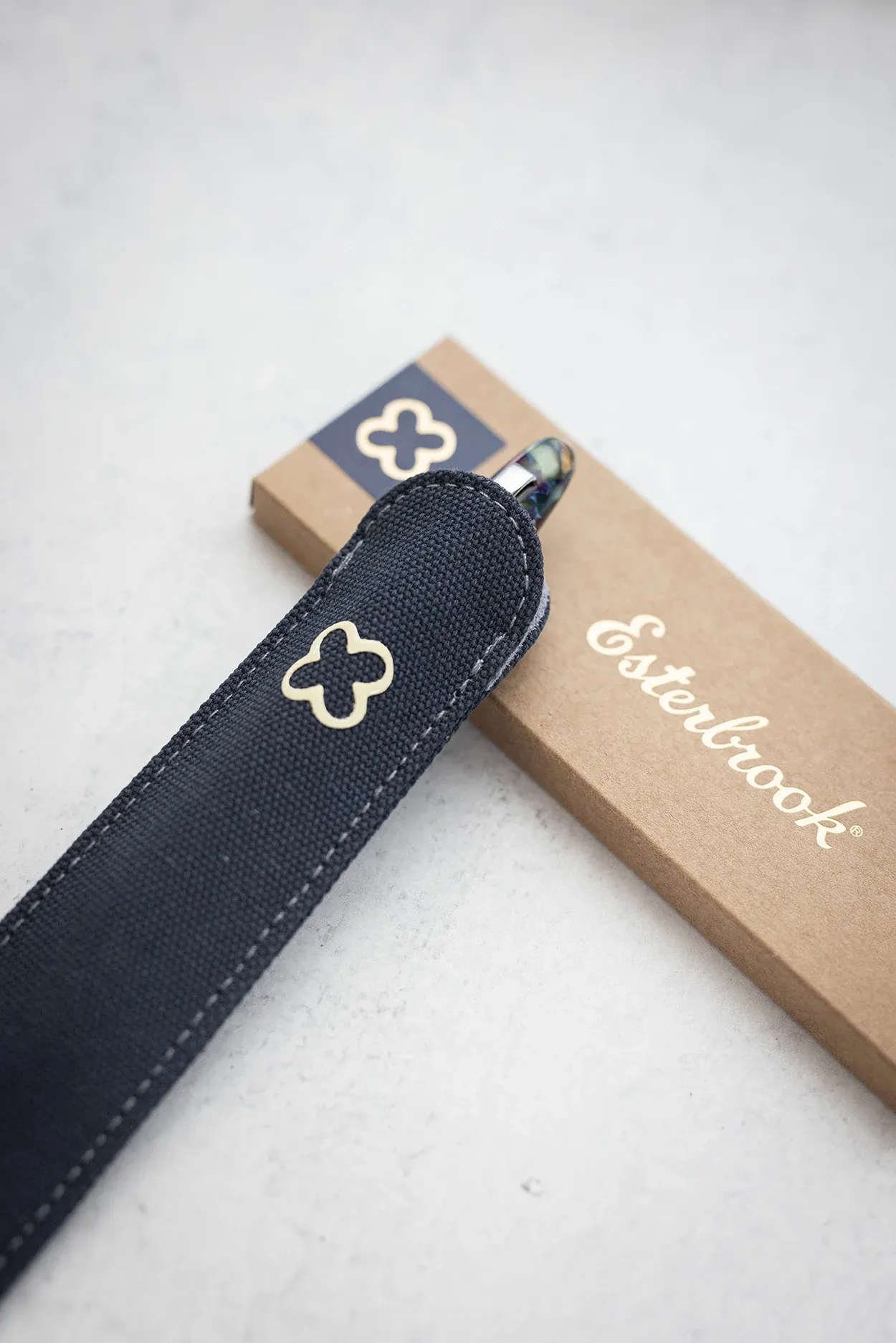 Esterbrook Canvas Single Pen Sleeve Navy