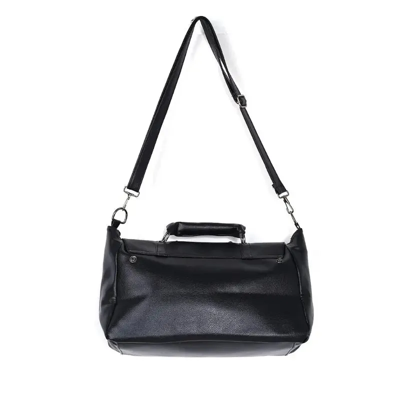 Faux Leather Skull Crossbody Bag