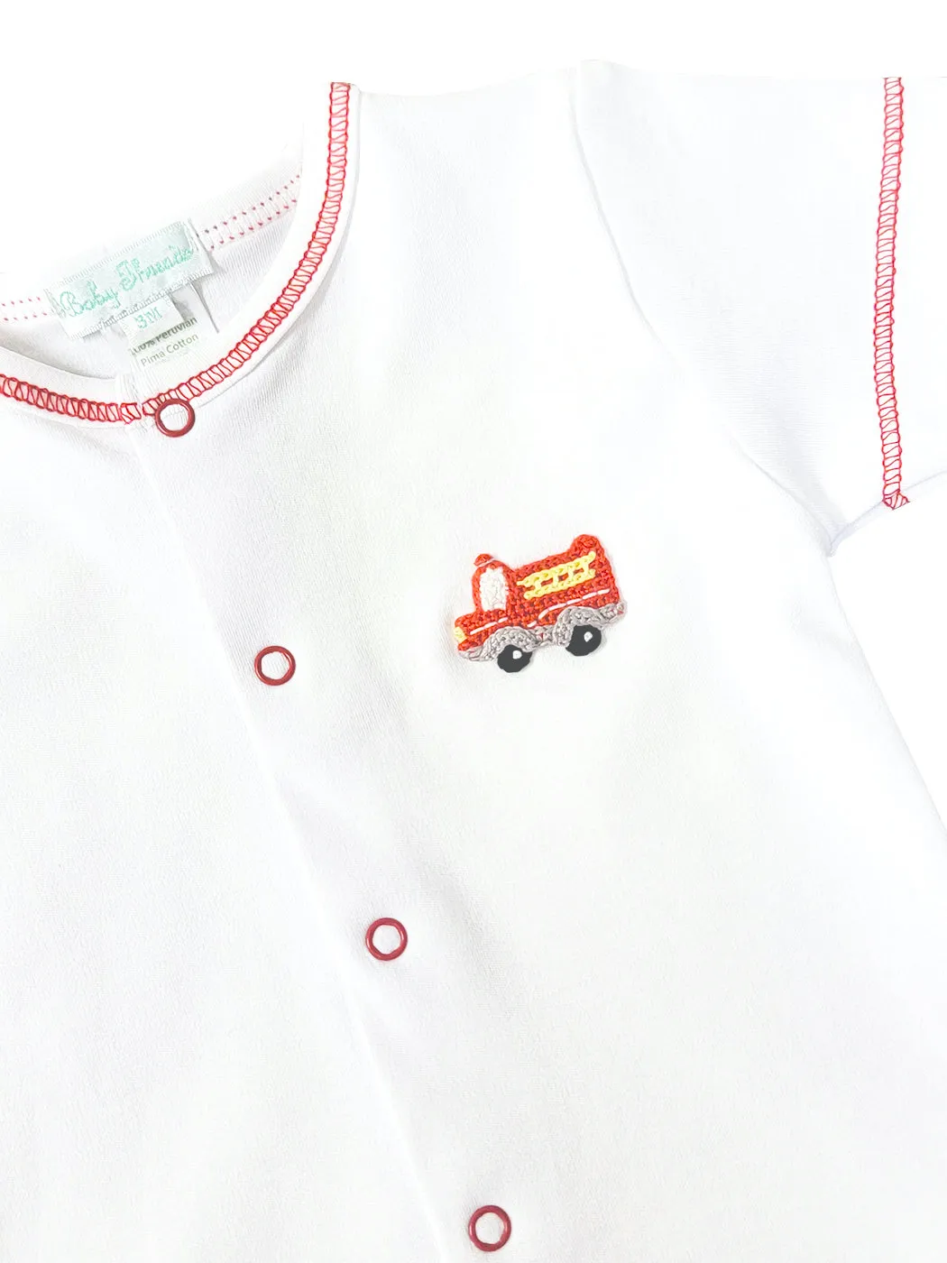 Firetruck crochet Baby Boy Diaper Set