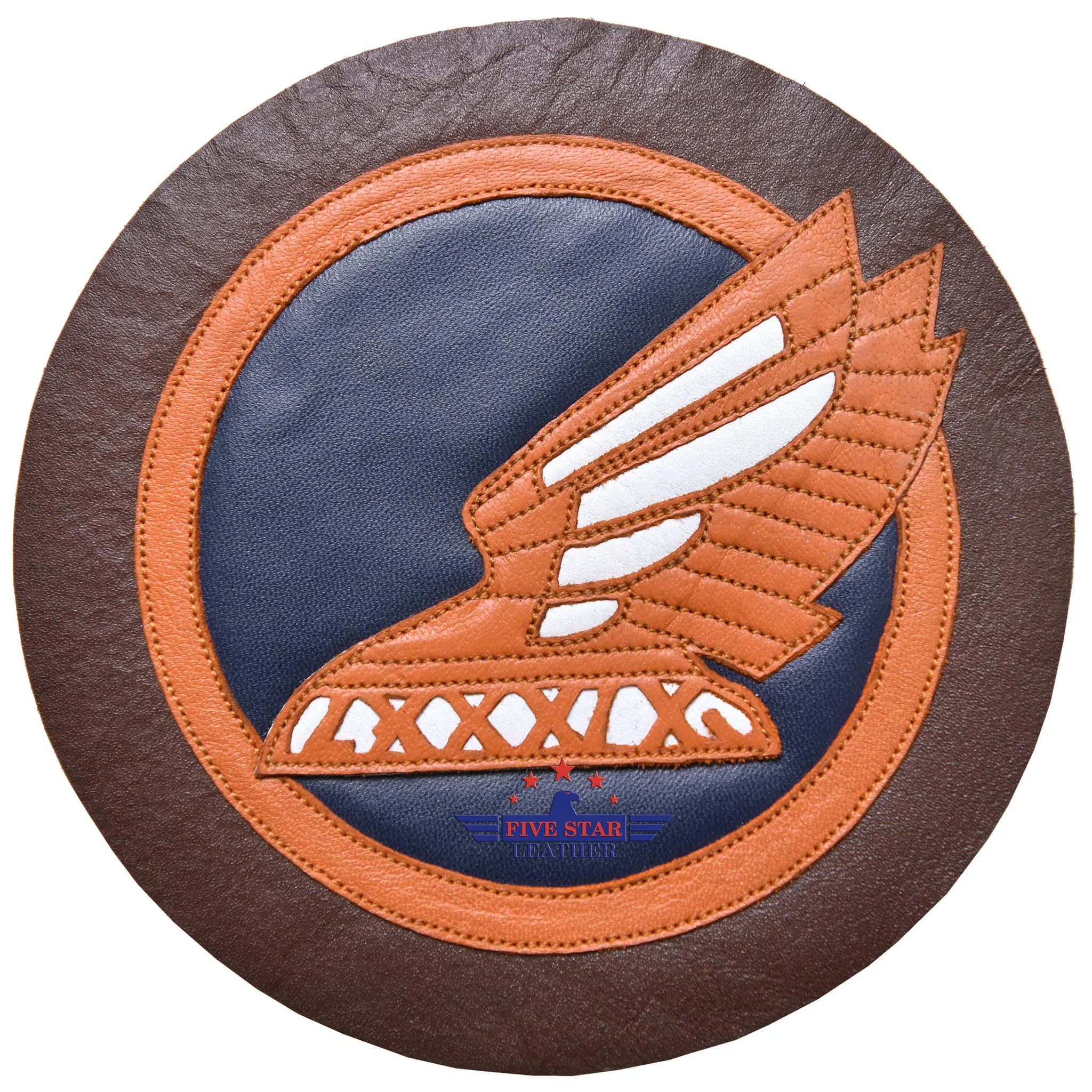 Fivestar Leather 89TH Reconnaissance Squadron Leather Hand Crafted Patch