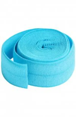 Fold-over Elastic Parrot Blue