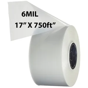 Food Grade Poly Tubing Roll Bags 6Mil 17x750ft Impulse Heat Sealer