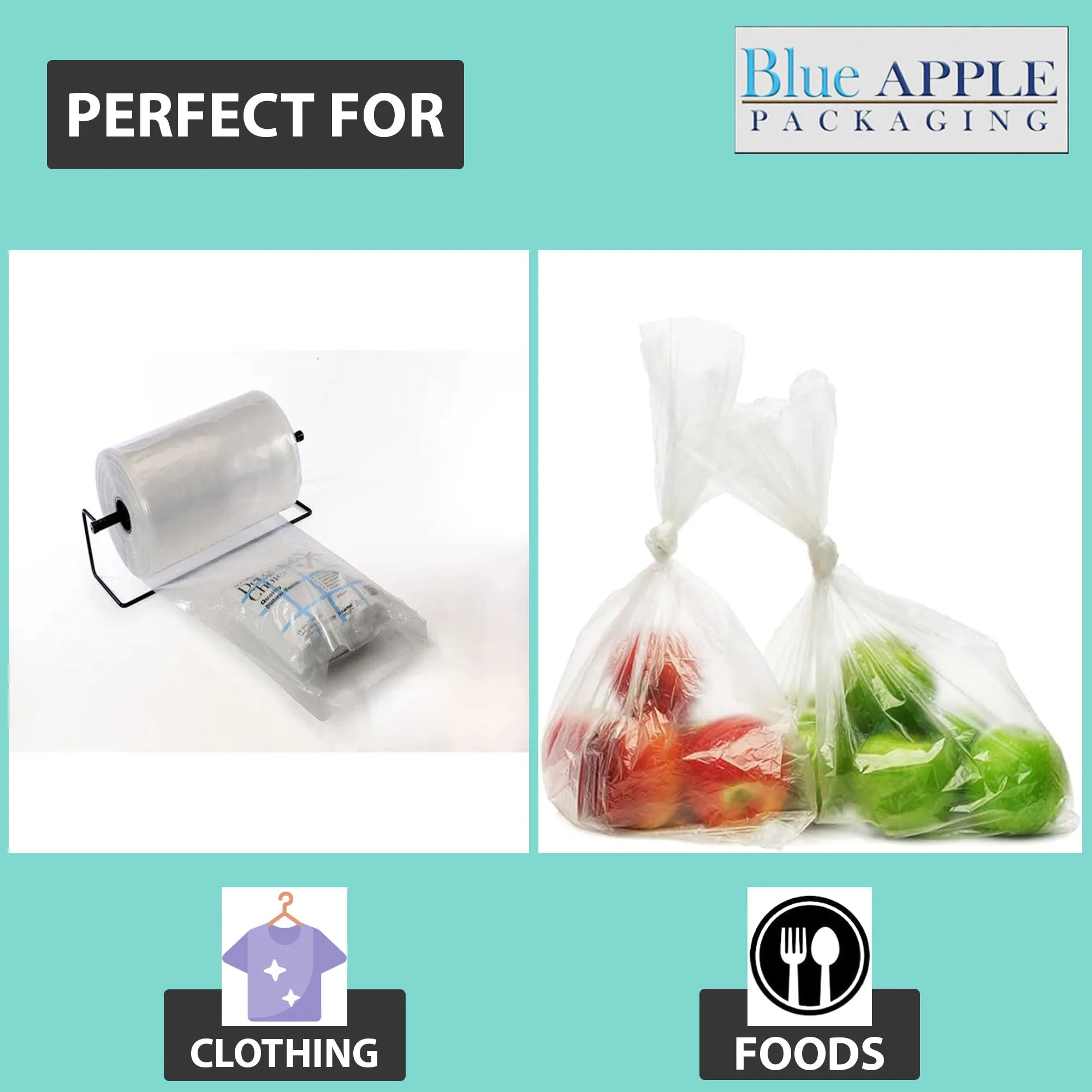 Food Grade Poly Tubing Roll Bags 6Mil 17x750ft Impulse Heat Sealer
