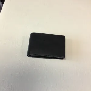 Fredico Leone Black Bi Fold Wallet