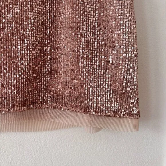 Free People Sequin Mesh Wild Child Mini Skirt