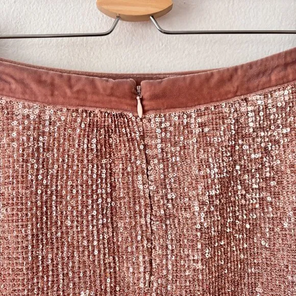 Free People Sequin Mesh Wild Child Mini Skirt