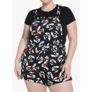 Friday The 13th Jason Mask Scuba Shortalls Plus Size 2